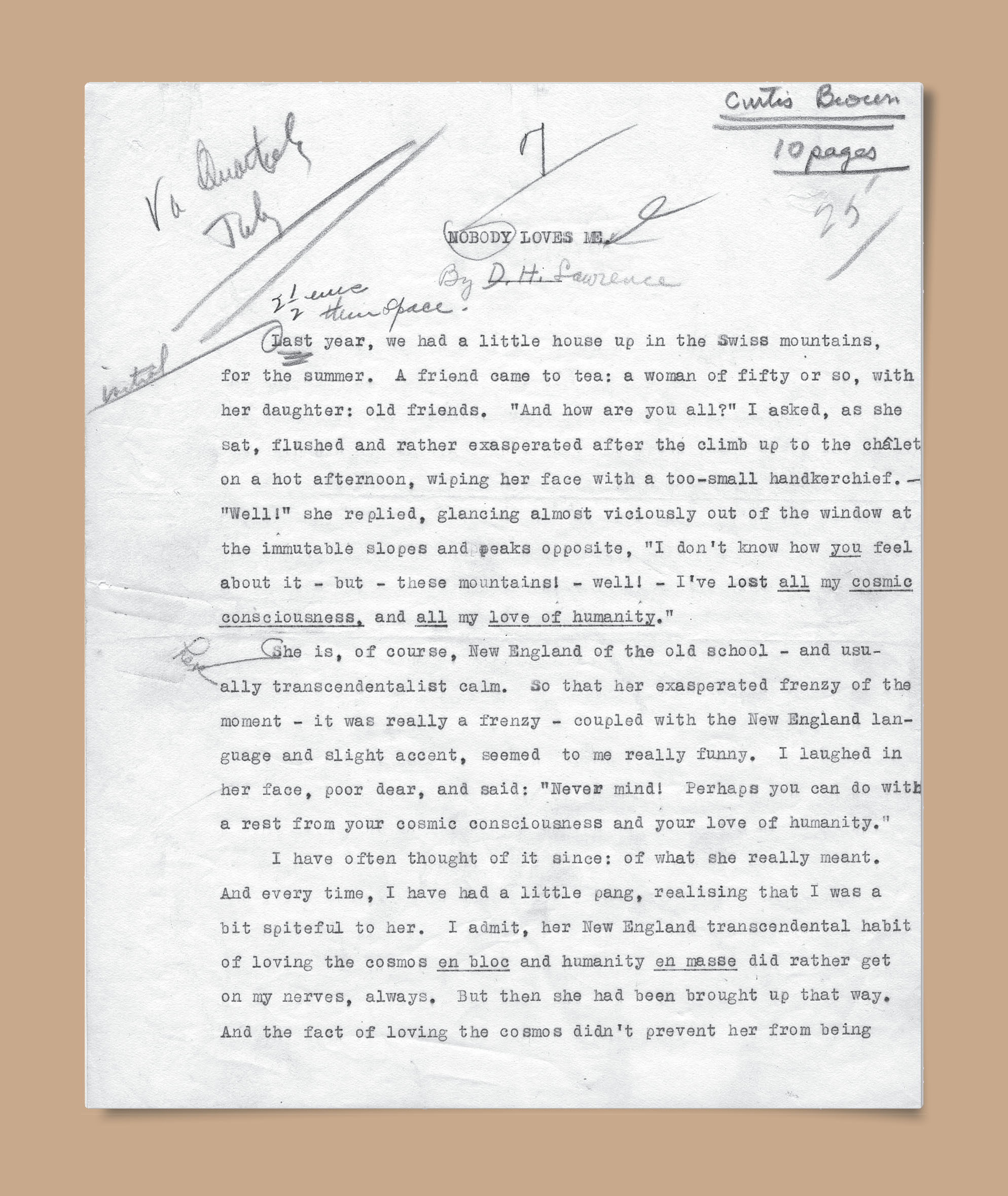 Lawrence Manuscript
