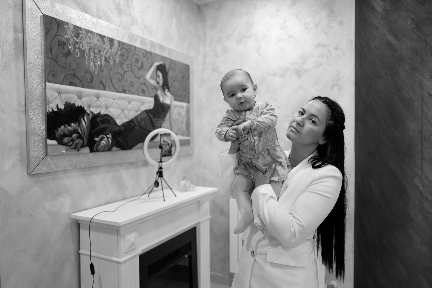 Lidia Arena and her daughter Hirushja. May 2022.