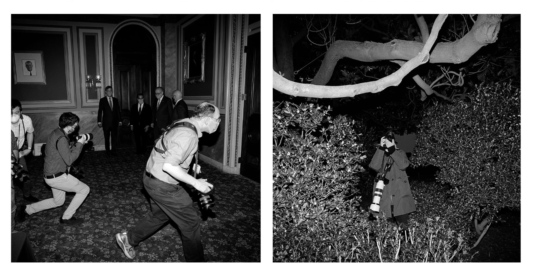 Capitol Hill (LEFT), White House (RIGHT), Washington, DC, 2024.