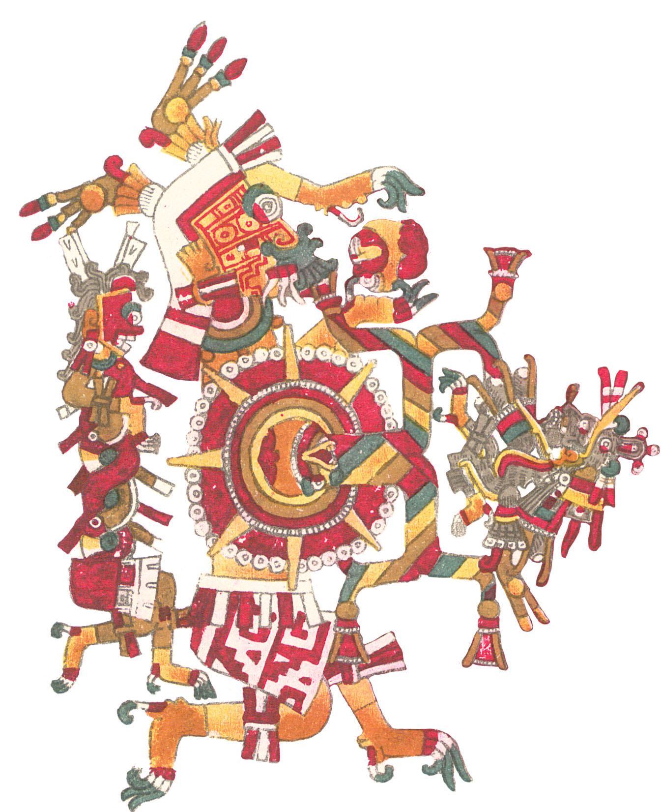 Image of a moon goddess from the Mesoamerican Codex Borgia.