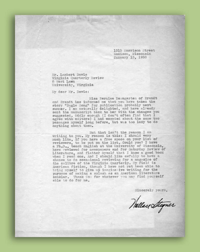 Stegner Correspondence