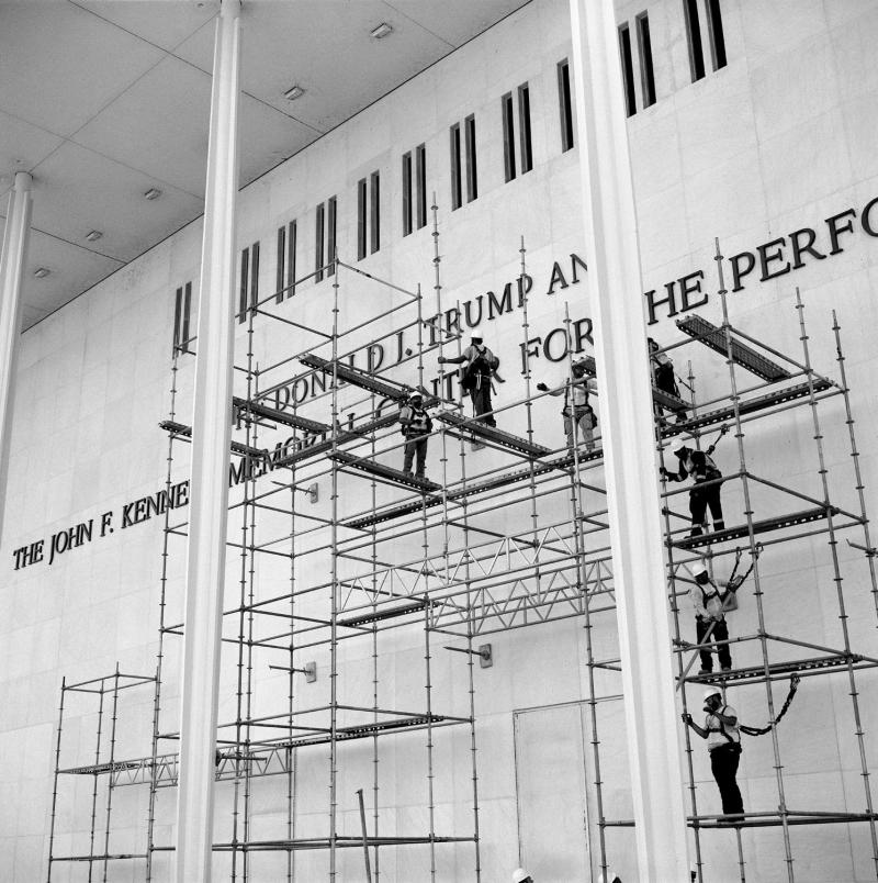 Kennedy Center facade.