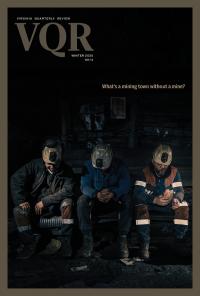 Winter 2025 Cover with photo by Lys Arango of 3 coal miners sitting on a bench during lunch